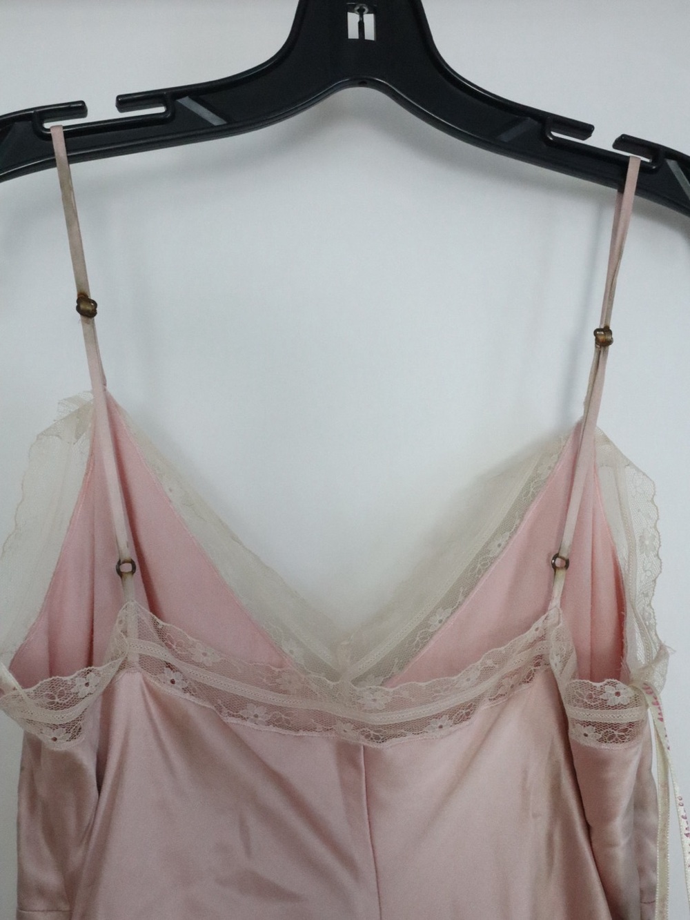 100% Silk Lace-Trim Slip Dress - Picture 7 of 8